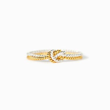 “Forever Bound” Two-Strand Knot Ring