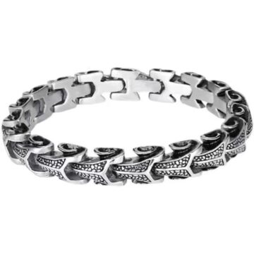 Dragon Bone Chain Bracelet: A Ring of Vertebrae, A Guardian’s Seal, A Gift of Unbroken Resilience