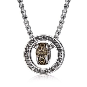 Double Ring Pixiu Necklace: A Spinning Symbol of Eternal Wealth & Protection
